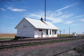 Great Northern Depot at Kremlin, Montana, 1976