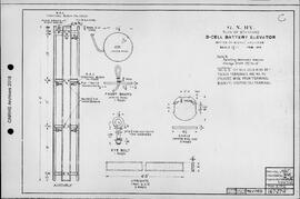 Great Northern Railway Standard Signal Plans; Elevator, Battery, 3 Cell, 1916