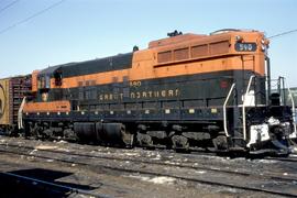 Great Northern Railway 590 at Minneapolis, Minnesota in 1968.