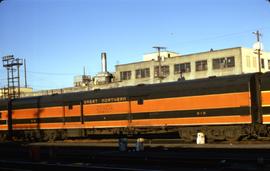 Great Northern Railway Postal Car 312, Baggage/Express/Storage Mail Car at Seattle, Washington in...