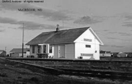 Great Northern Depot at McGregor, North Dakota, undated