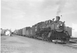 Great Northern Steam Locomotive 1713 at Grand Forks, North Dakota, 1954