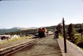 Great Northern Railway Train Number 28, Western Star, at Glacier Park station in 1969.