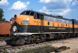 Great Northern Railway 316-A at Minneapolis, Minnesota in 1969.