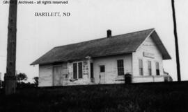 Great Northern Depot at Bartlett, North Dakota, undated