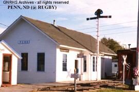 Great Northern Depot at Penn, North Dakota, undated