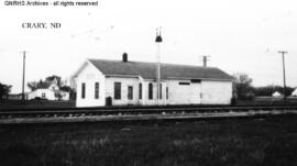 Great Northern Depot at Crary, North Dakota, undated