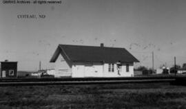 Great Northern Depot at Cotteau, North Dakota, undated