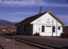 Great Northern Depot at Omak, Washington, undated