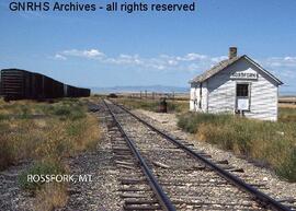Great Northern Depot at Rossfork, Montana, undated