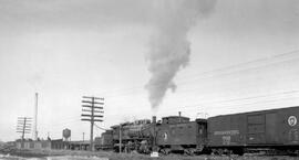 Great Northern Steam Locomotive 840 at Hillyard, Washington, undated