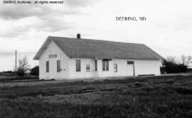 Great Northern Depot at Deering, North Dakota, undated