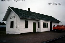 Great Northern Depot at Rutland, North Dakota, undated