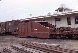 Great Northern Railway Outfit Car  X5102 at Wenatchee, Washington in 1973.