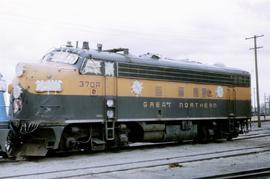 Great Northern Railway 370-A at Great Falls, Montana in 1968.