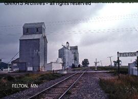 Great Northern Station Sign at Felton, Minnesota, undated