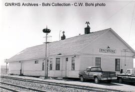 Great Northern Depot at Browning, Montana, 1976