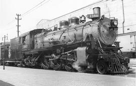 Great Northern Steam Locomotive 1360 at Wenatchee, Washington, 1947