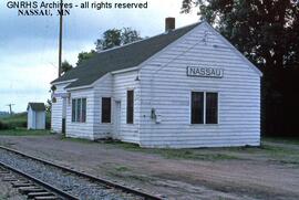 Great Northern Depot at Nassau, Minnesota, undated