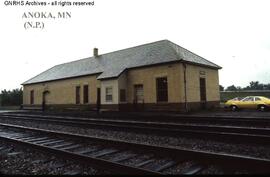 Great Northern Depot at Anoka, Minnesota, undated