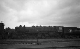 Great Northern Steam Locomotive 2020 at Superior, Wisconsin in 1956.