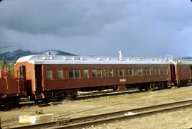 Great Northern Railway Outfit car O3280 at Whitefish, Montana in 1972.