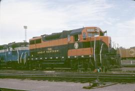 Great Northern Railway 3021 at Havre, Montana in 1969.