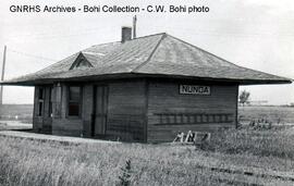 Great Northern Depot at Nunda, South Dakota, 1967