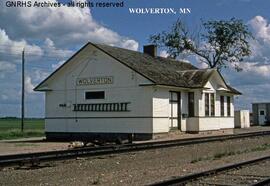 Great Northern Depot at Wolverton, Minnesota, undated