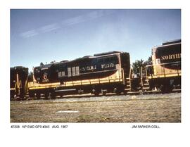 Northern Pacific Diesel Locomotive Number 345, 1967