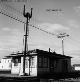 Great Northern Depot at Davenport, North Dakota, undated