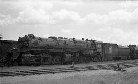 Great Northern Steam Locomotive 2044 at Superior, Wisconsin in 1957.