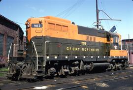 Great Northern Railway 902 at Superior, Wisconsin in 1966.