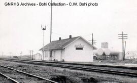 Great Northern Depot at Berthold, North Dakota, 1969