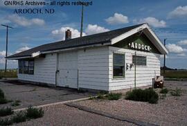 Great Northern Depot at Ardoch, North Dakota, undated