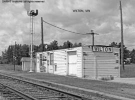 Great Northern Depot at Wilton, Minnesota, undated