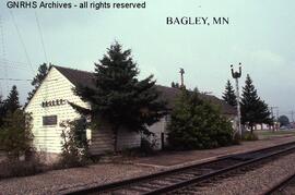 Great Northern Depot at Bagley, Minnesota, undated
