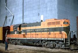 Great Northern Railway 655 at St Thomas, North Dakota in 1969.