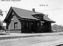 Great Northern Depot at Huron, South Dakota, undated