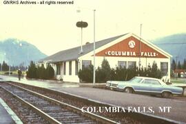 Great Northern Depot at Columbia Falls, Montana, undated