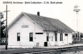 Great Northern Depot at Upham, North Dakota, 1970