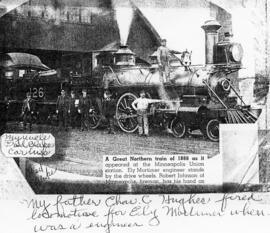 Great Northern Steam Locomotive 126, Minneapolis, Minnesota, 1888