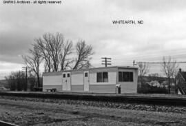 Great Northern Depot at White Earth, North Dakota, undated