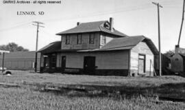 Great Northern Depot at Lennox, South Dakota, undated