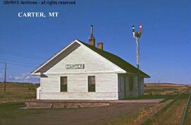 Great Northern Depot at Carter, Montana, undated