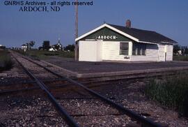 Great Northern Depot at Ardoch, North Dakota, undated