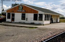 Great Northern Depot at Tioga, North Dakota, undated