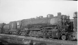 Great Northern Steam Locomotive 2114 at Superior, Wisconsin in 1953.