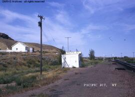 Great Northern Station Building at Pacific Junction, Montana, undated