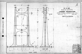 Great Northern Railway Standard Signal Plans; Foundation Signal Ladder, 1920